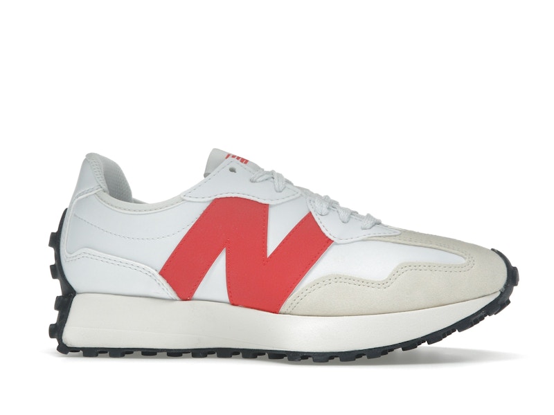New Balance 327 White Burst Red