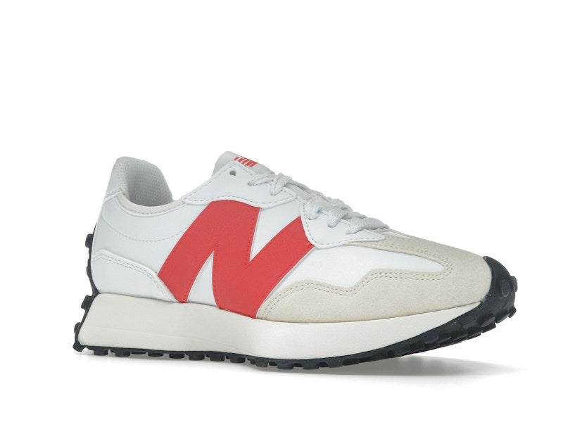 New Balance 327 White Burst Red