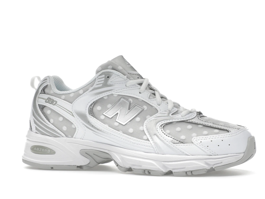 New Balance 530 Silver Metallic Polka Dots