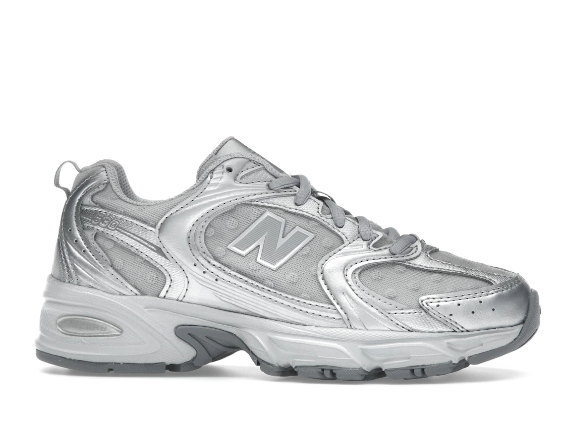 New Balance 530 Silver Metallic Raincloud Polka Dots