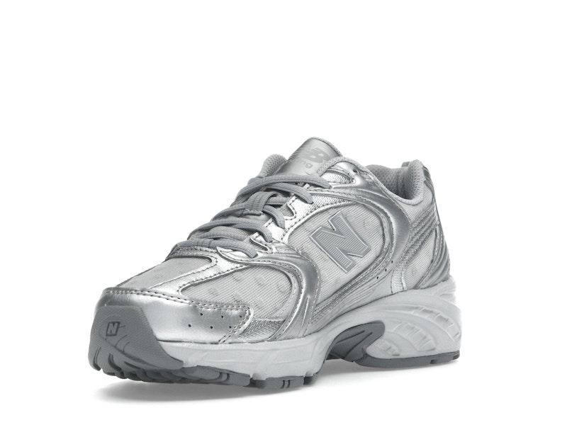 New Balance 530 Silver Metallic Raincloud Polka Dots