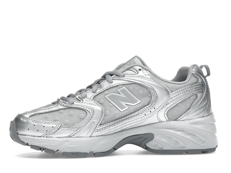 New Balance 530 Silver Metallic Raincloud Polka Dots