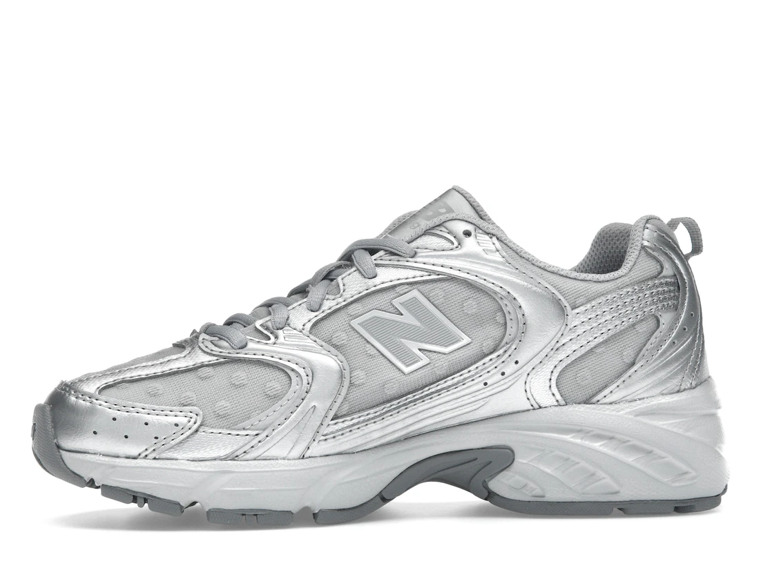 New Balance 530 Silver Metallic Raincloud Polka Dots