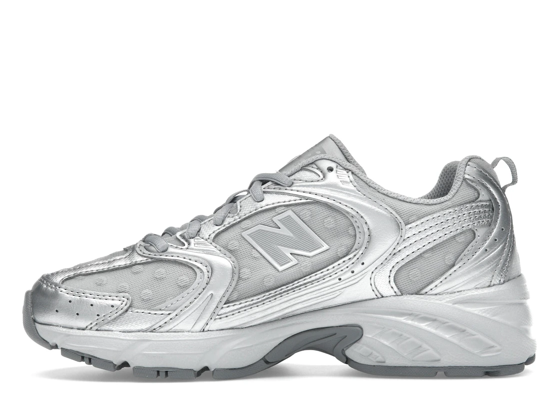 New Balance 530 Silver Metallic Raincloud Polka Dots