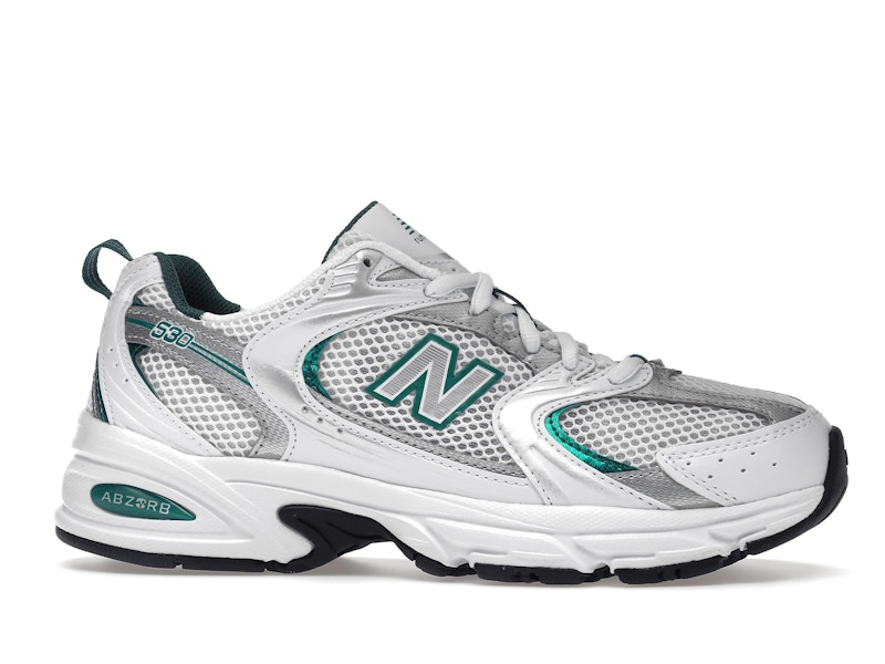 New Balance 530 White Silver Green
