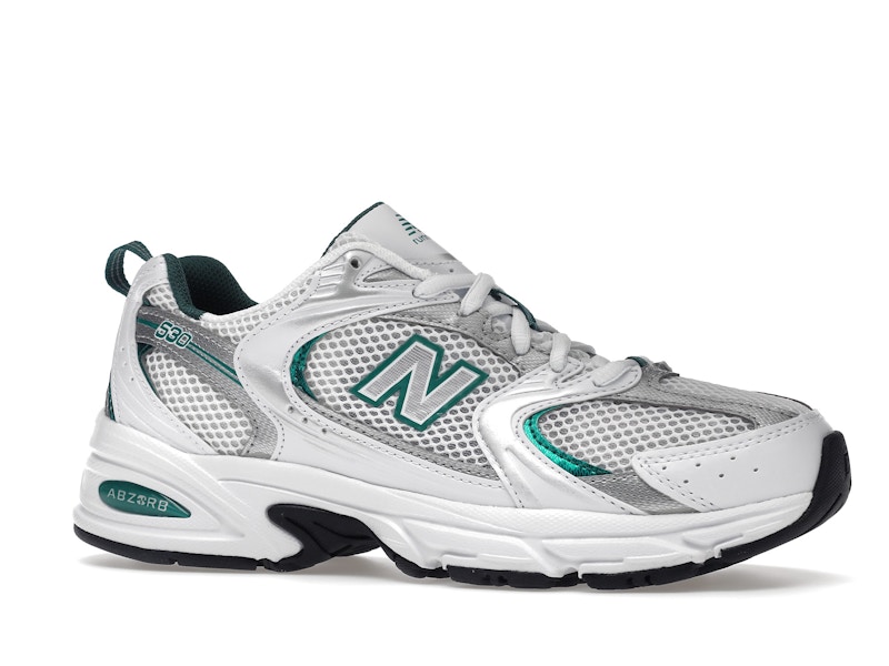 New Balance 530 White Silver Green
