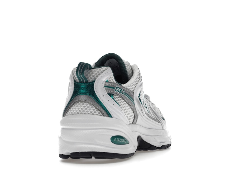 New Balance 530 White Silver Green