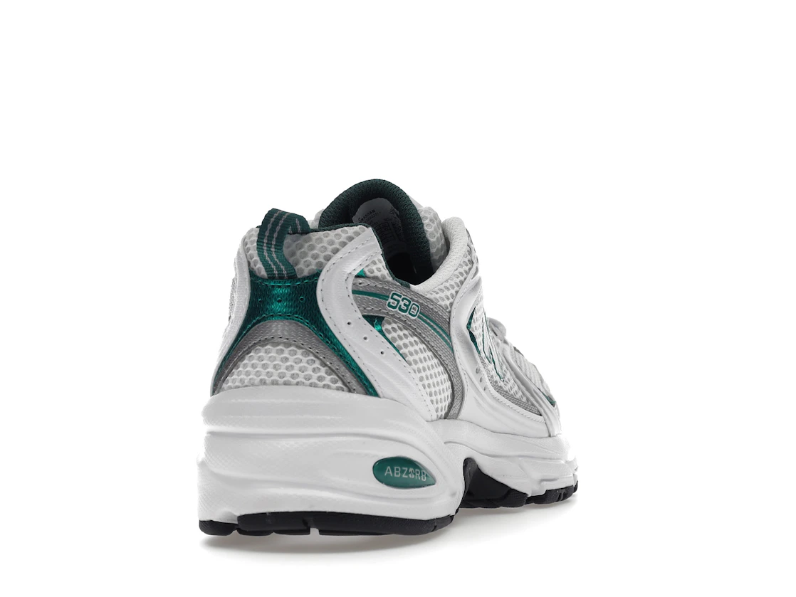 New Balance 530 White Silver Green