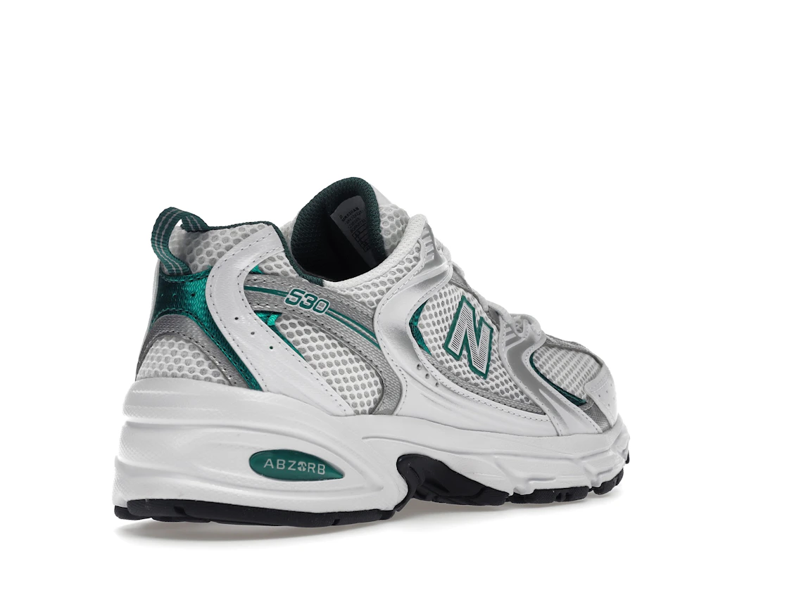 New Balance 530 White Silver Green