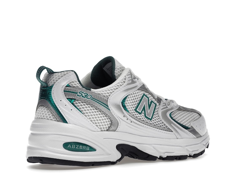 New Balance 530 White Silver Green
