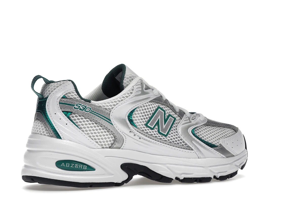 New Balance 530 White Silver Green