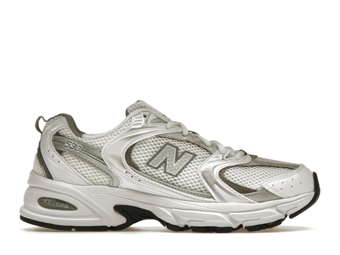 New Balance 530 White Silver Metallic