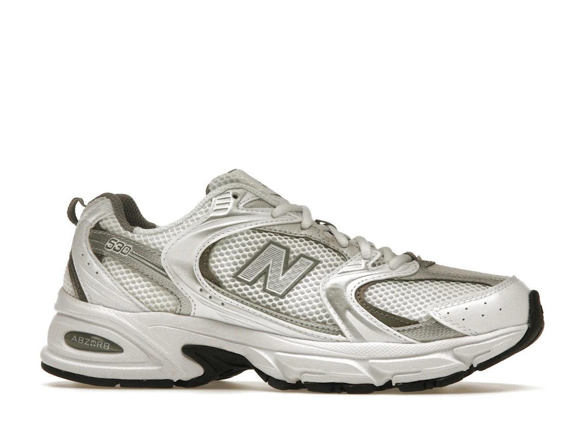 New Balance 530 White Silver Metallic
