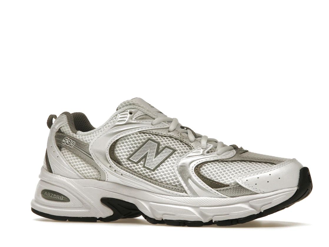 New Balance 530 White Silver Metallic