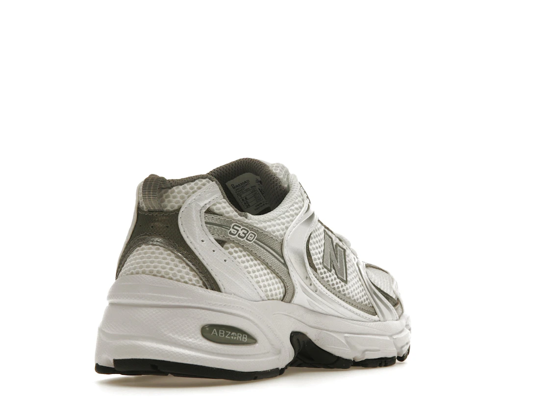 New Balance 530 White Silver Metallic