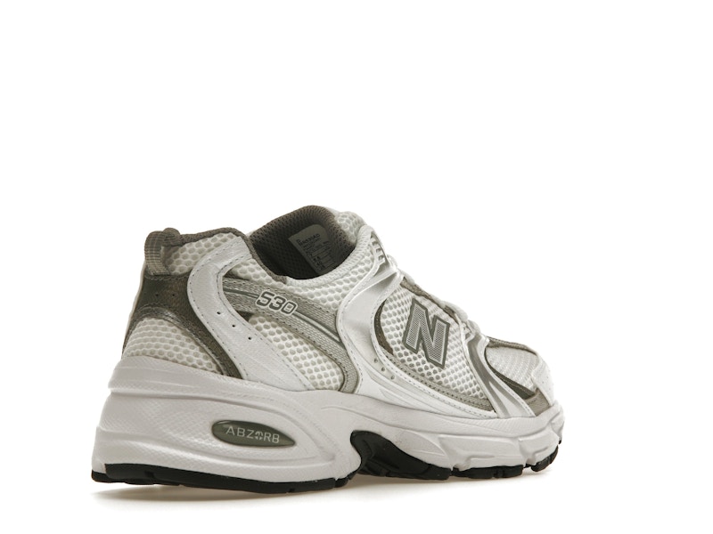 New Balance 530 White Silver Metallic