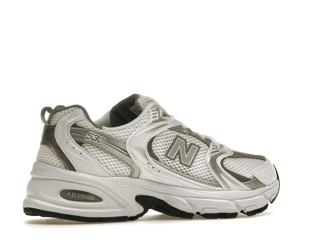 New Balance 530 White Silver Metallic