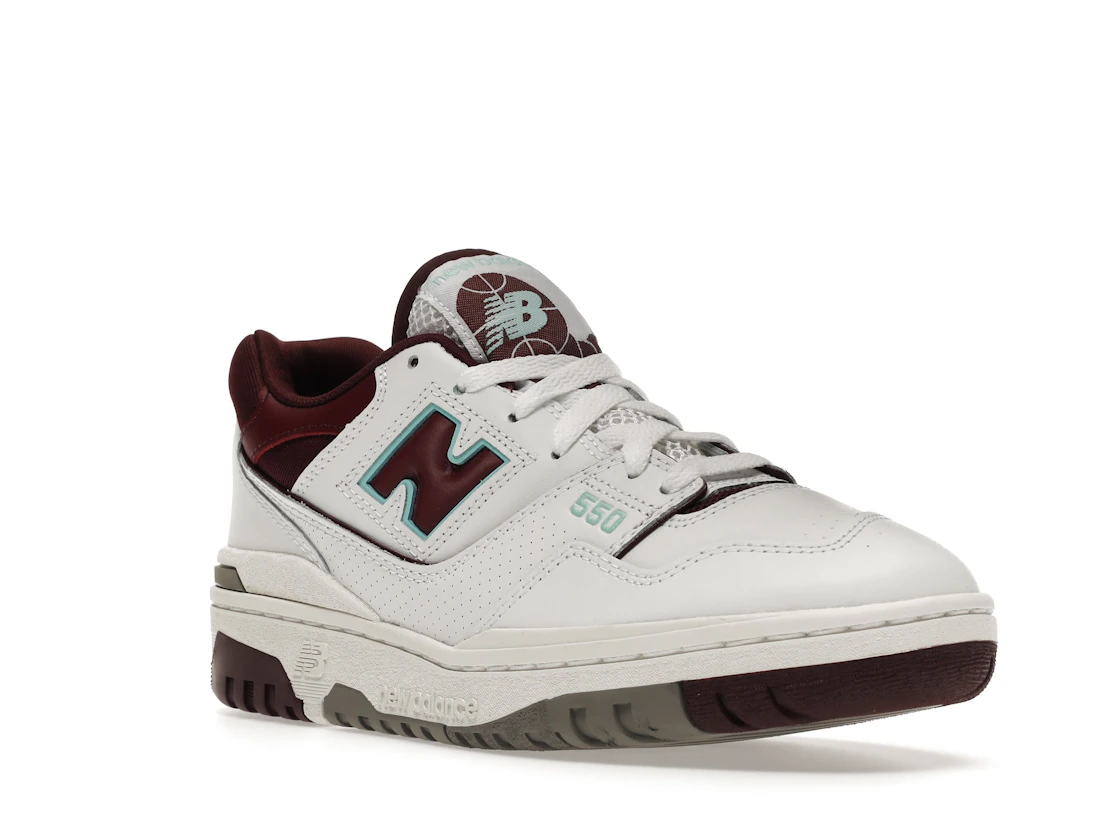 New Balance 550 Burgundy Cyan
