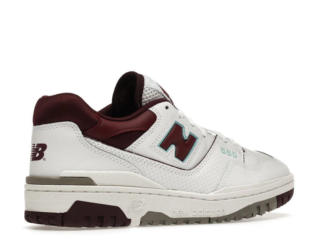 New Balance 550 Burgundy Cyan