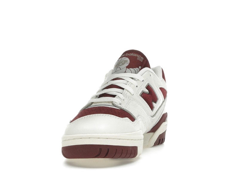 New Balance 550 Sea Salt Classic Crimson