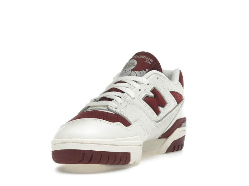 New Balance 550 Sea Salt Classic Crimson