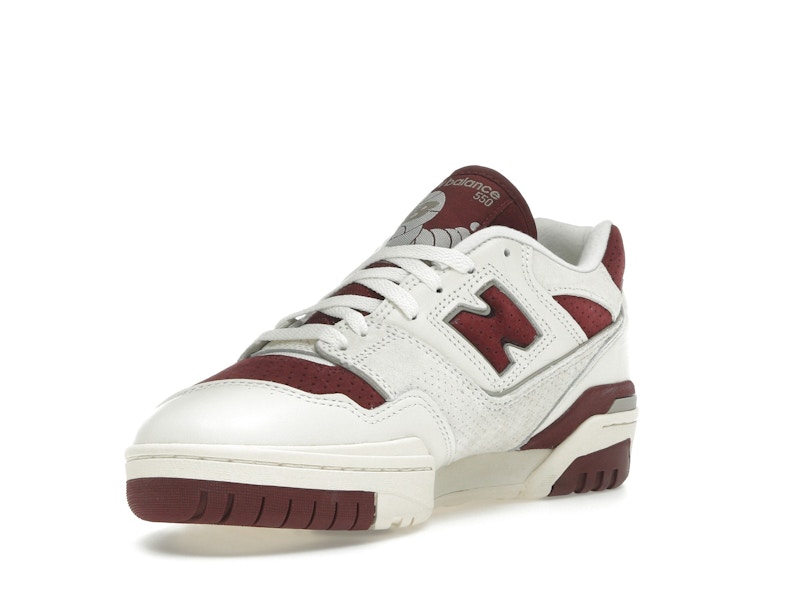 New Balance 550 Sea Salt Classic Crimson
