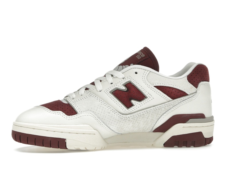 New Balance 550 Sea Salt Classic Crimson