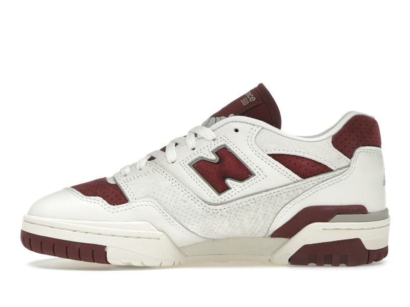 New Balance 550 Sea Salt Classic Crimson