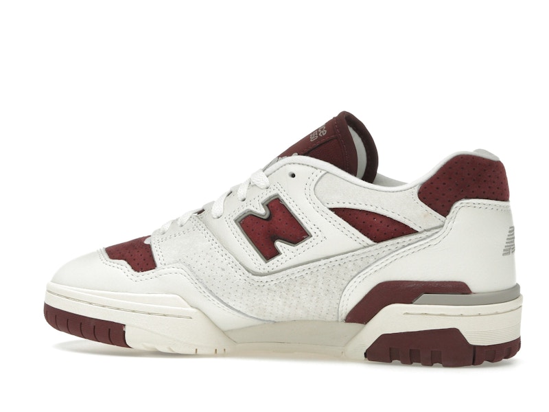 New Balance 550 Sea Salt Classic Crimson