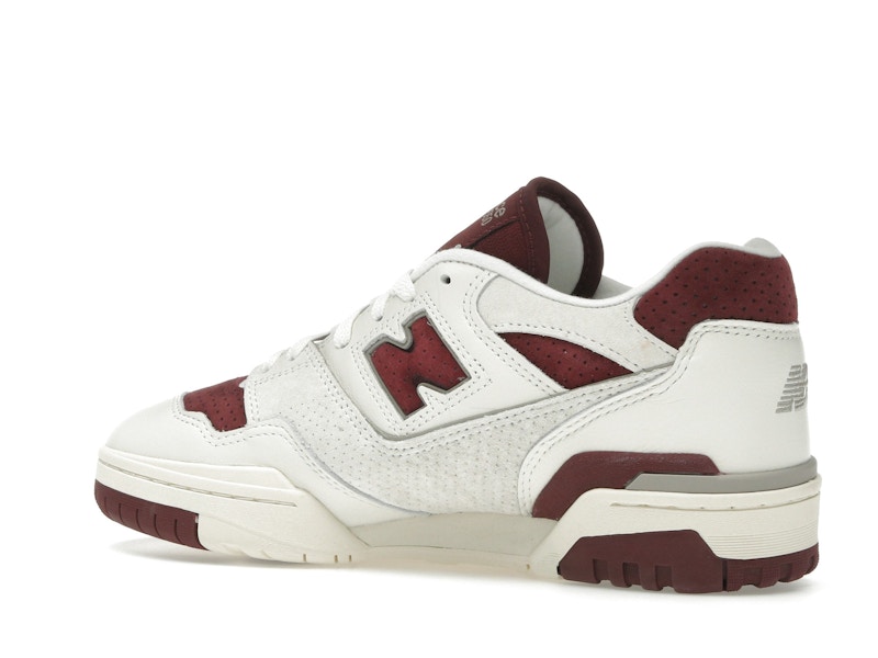 New Balance 550 Sea Salt Classic Crimson