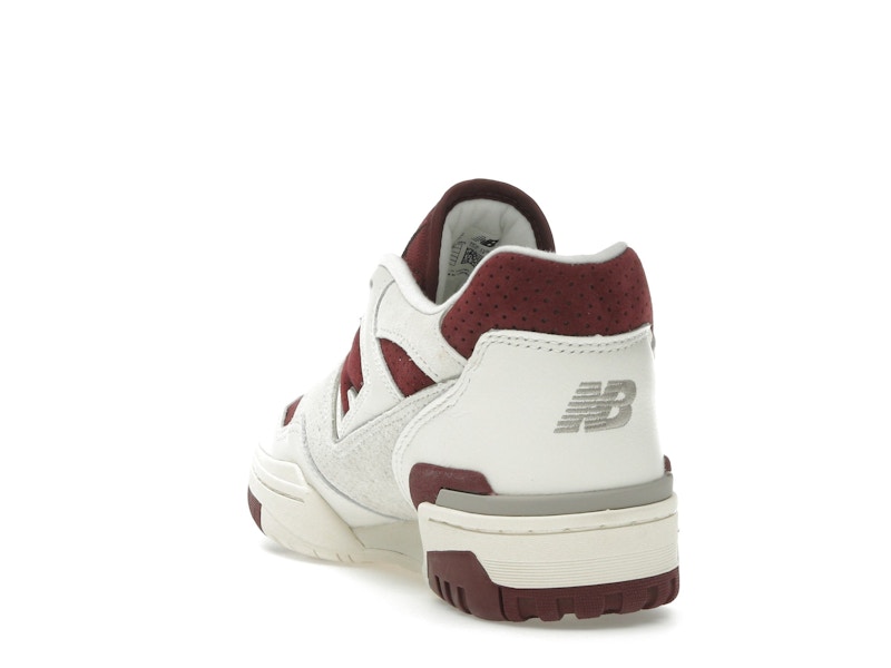 New Balance 550 Sea Salt Classic Crimson