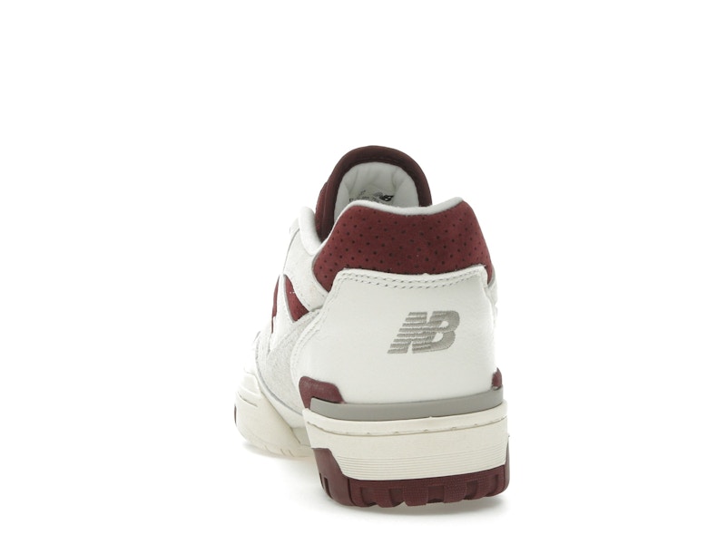 New Balance 550 Sea Salt Classic Crimson