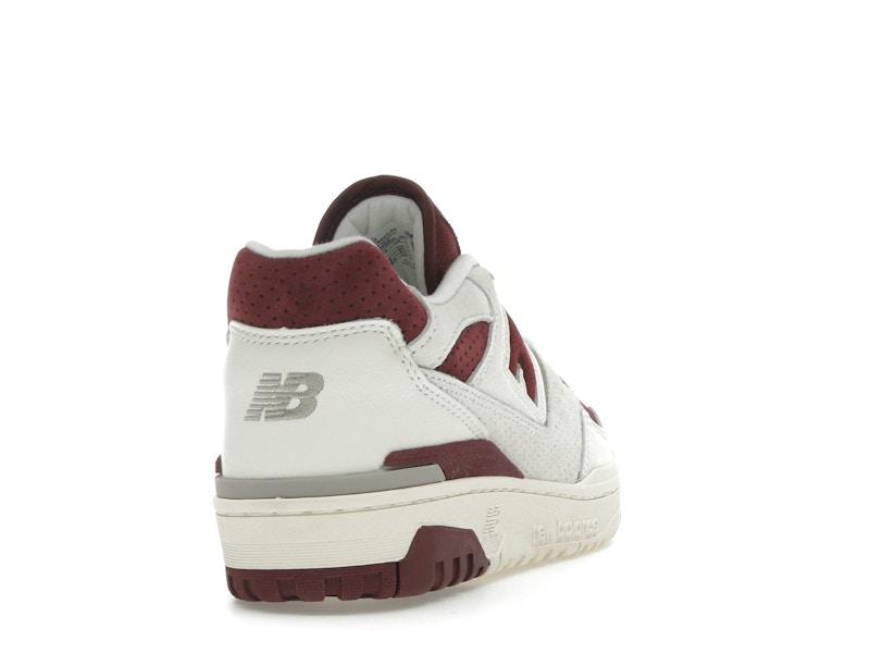 New Balance 550 Sea Salt Classic Crimson