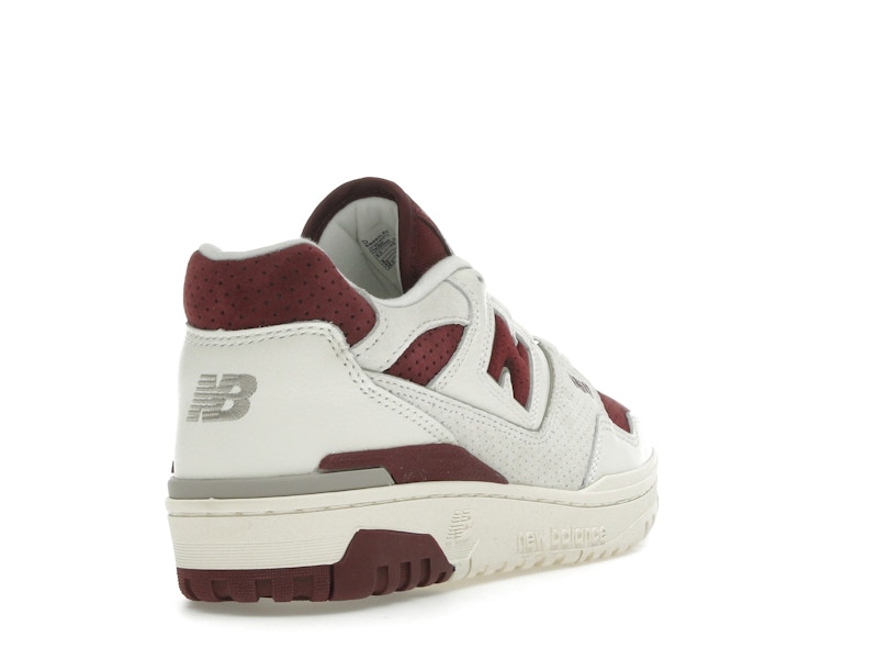 New Balance 550 Sea Salt Classic Crimson