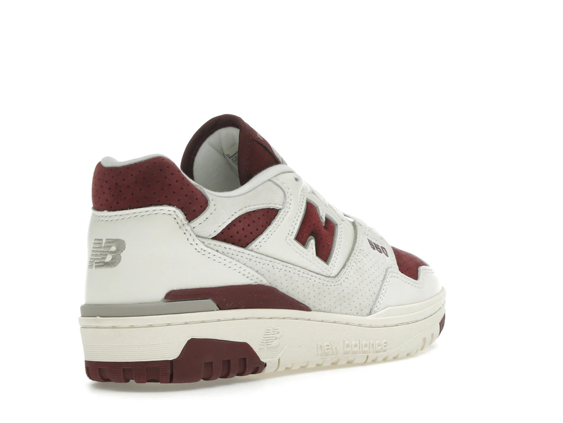 New Balance 550 Sea Salt Classic Crimson