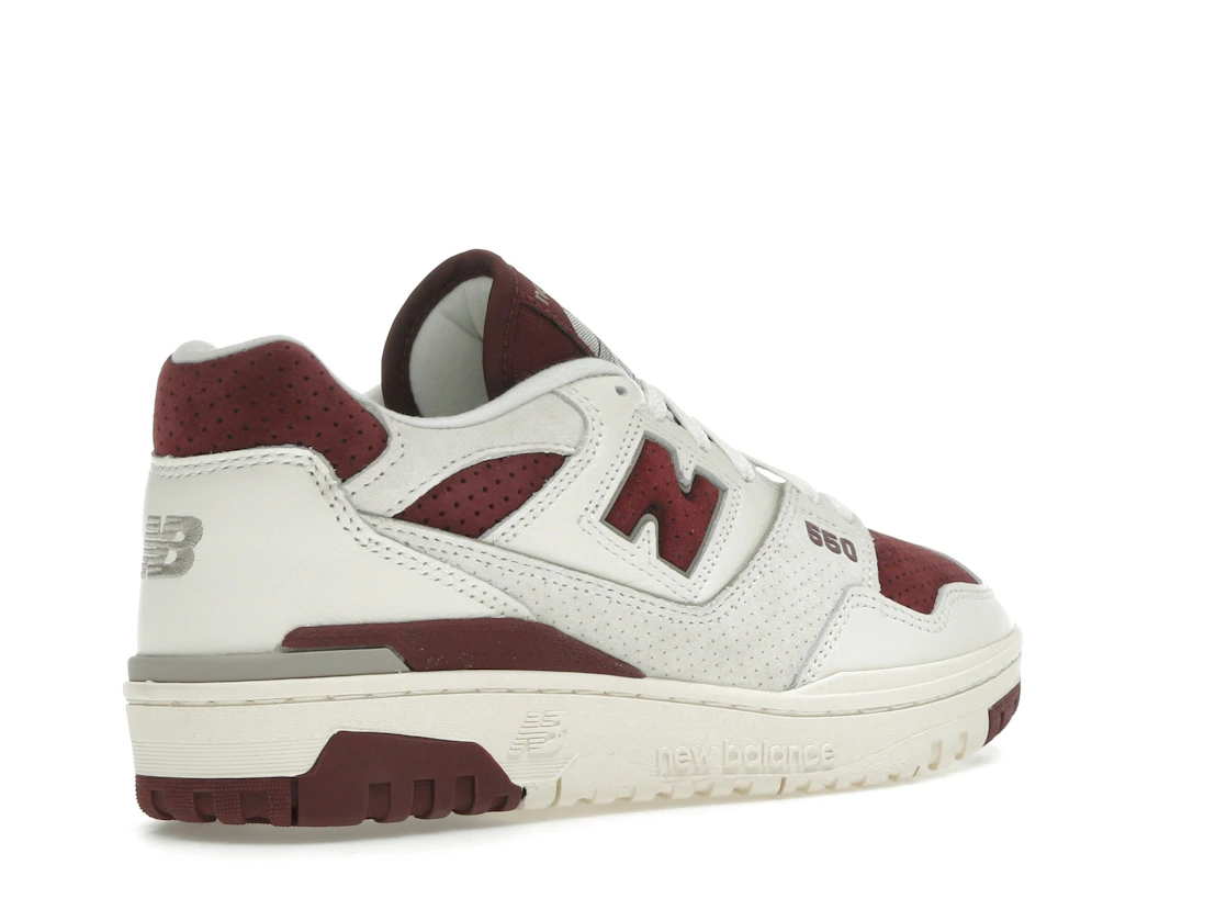New Balance 550 Sea Salt Classic Crimson