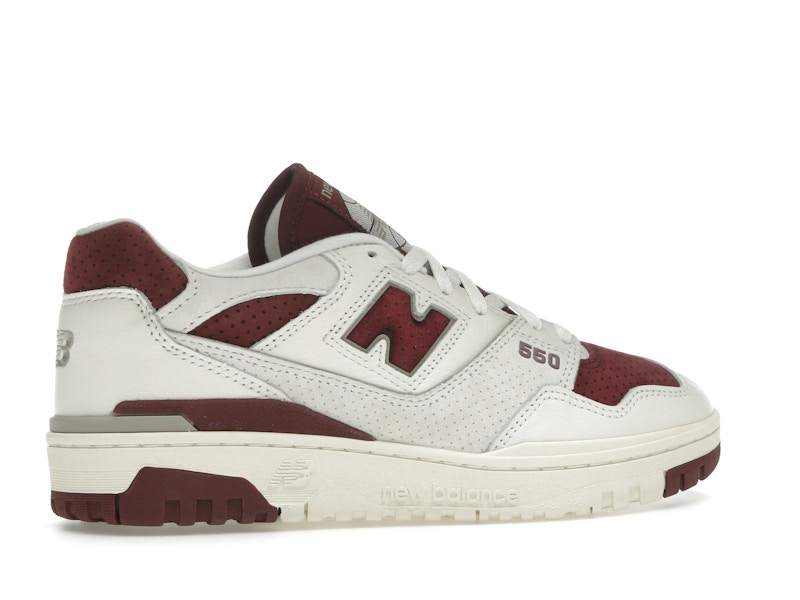 New Balance 550 Sea Salt Classic Crimson