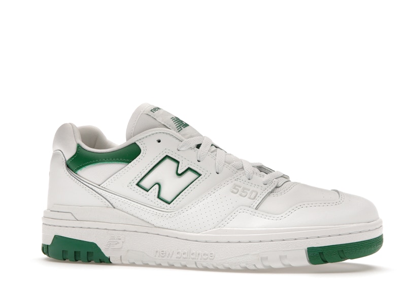 New Balance 550 White Classic Green