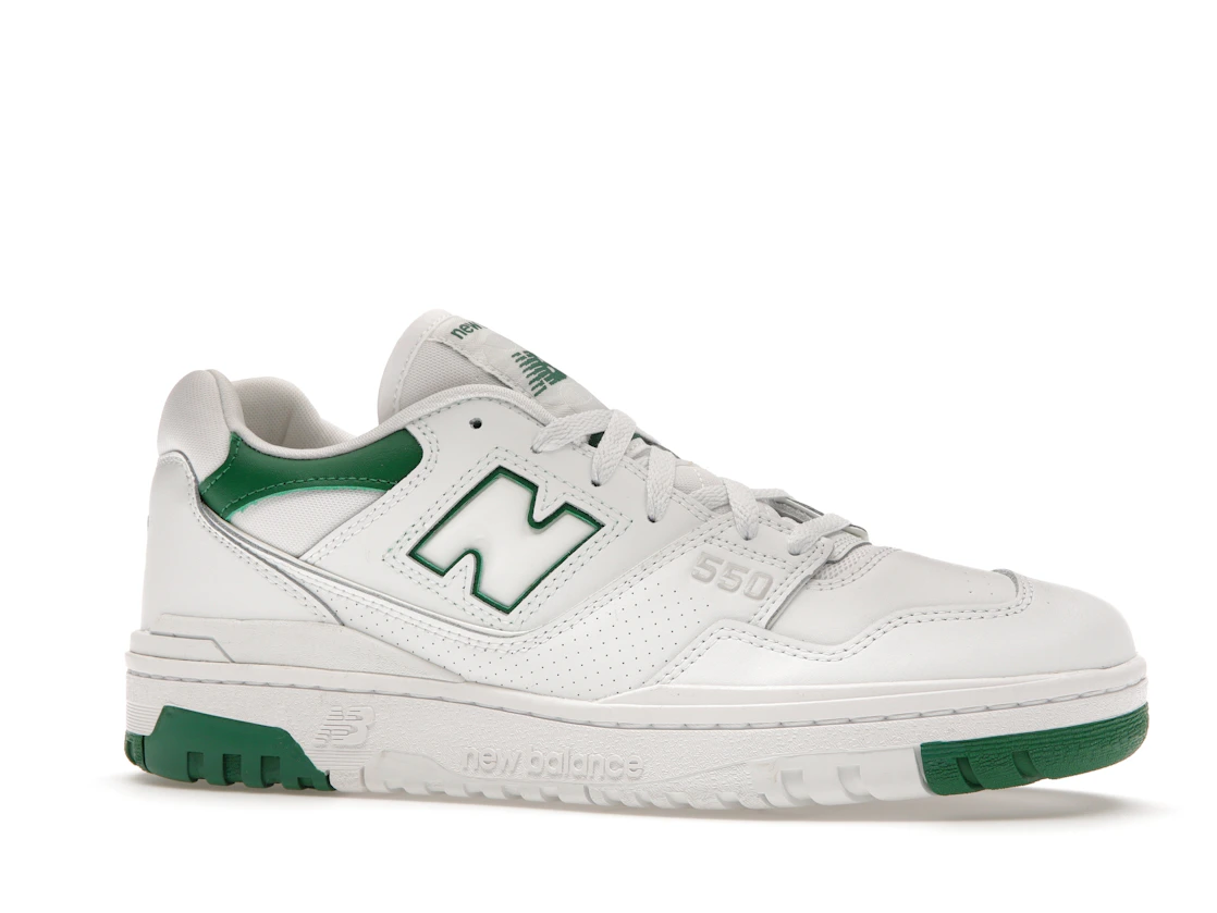New Balance 550 White Classic Green