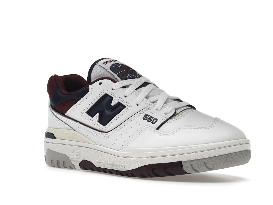 New Balance 550 White Navy NB Burgundy