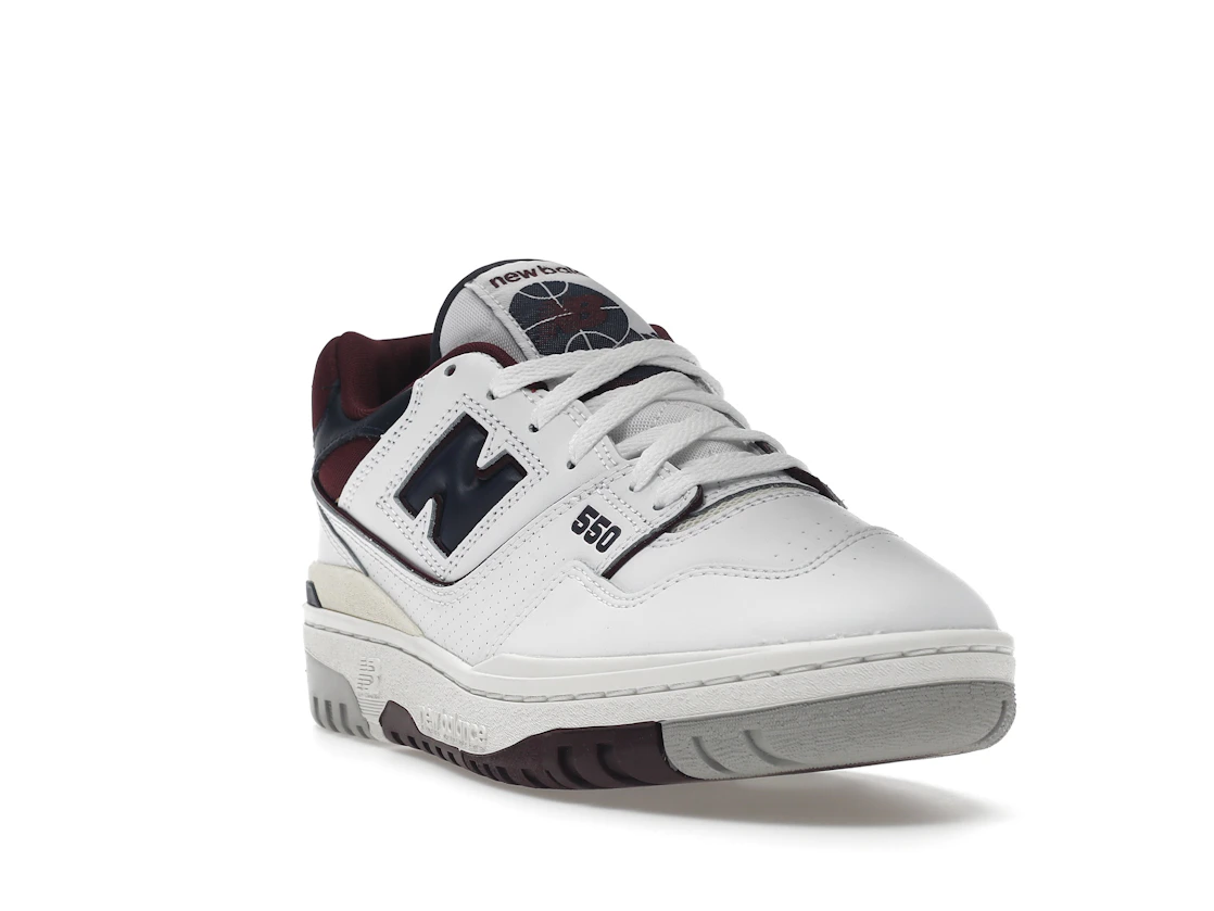 New Balance 550 White Navy NB Burgundy