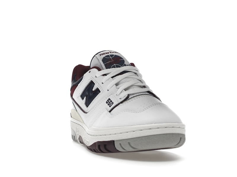 New Balance 550 White Navy NB Burgundy