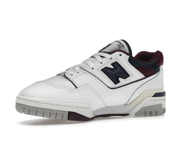 New Balance 550 White Navy NB Burgundy