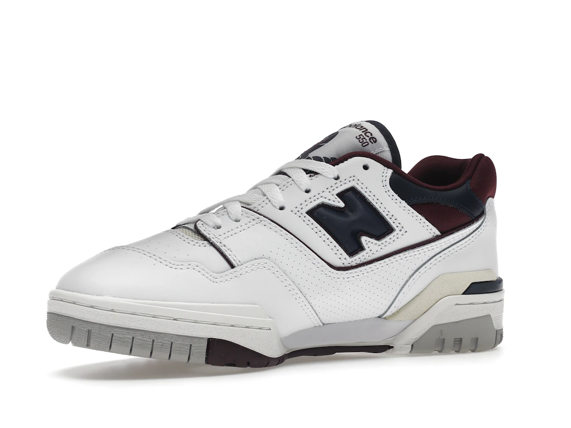 New Balance 550 White Navy NB Burgundy