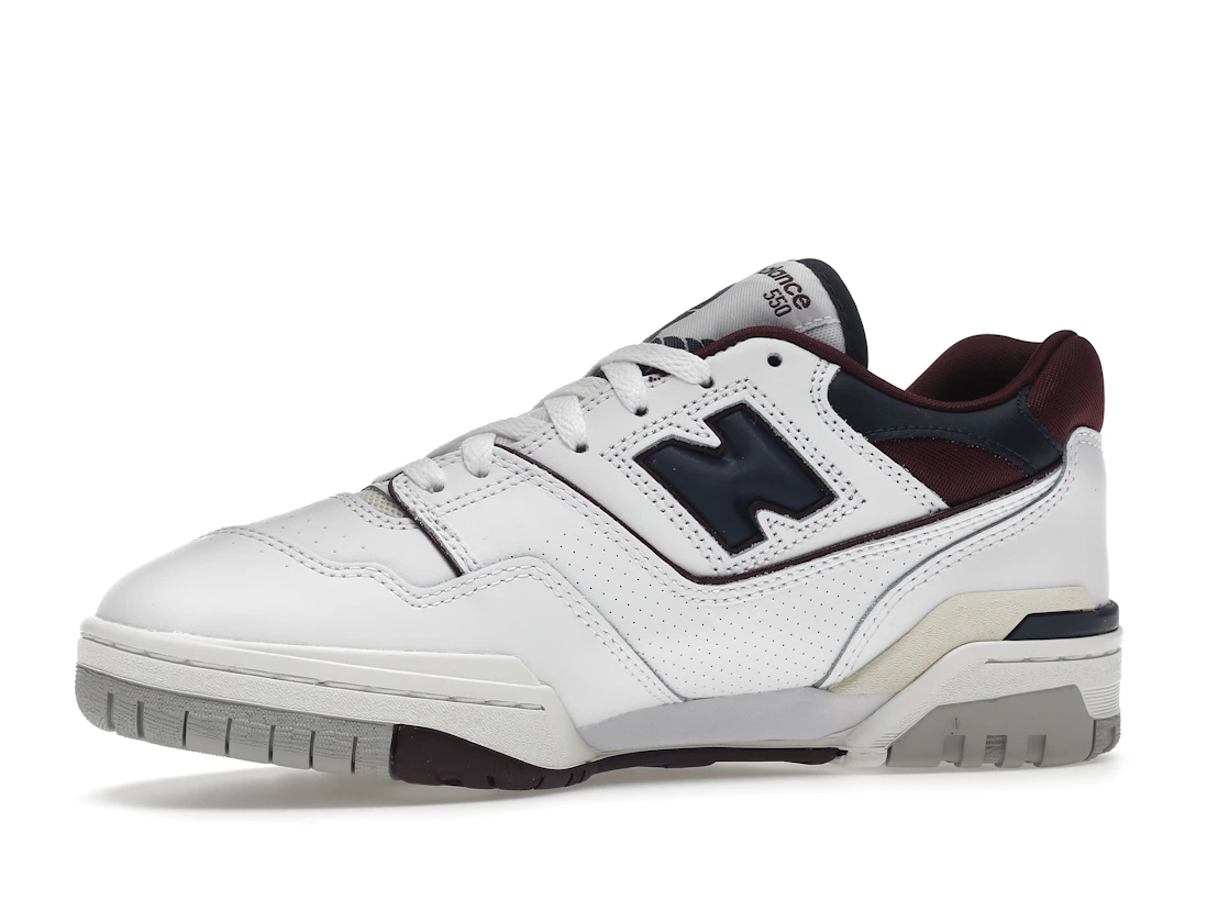 New Balance 550 White Navy NB Burgundy