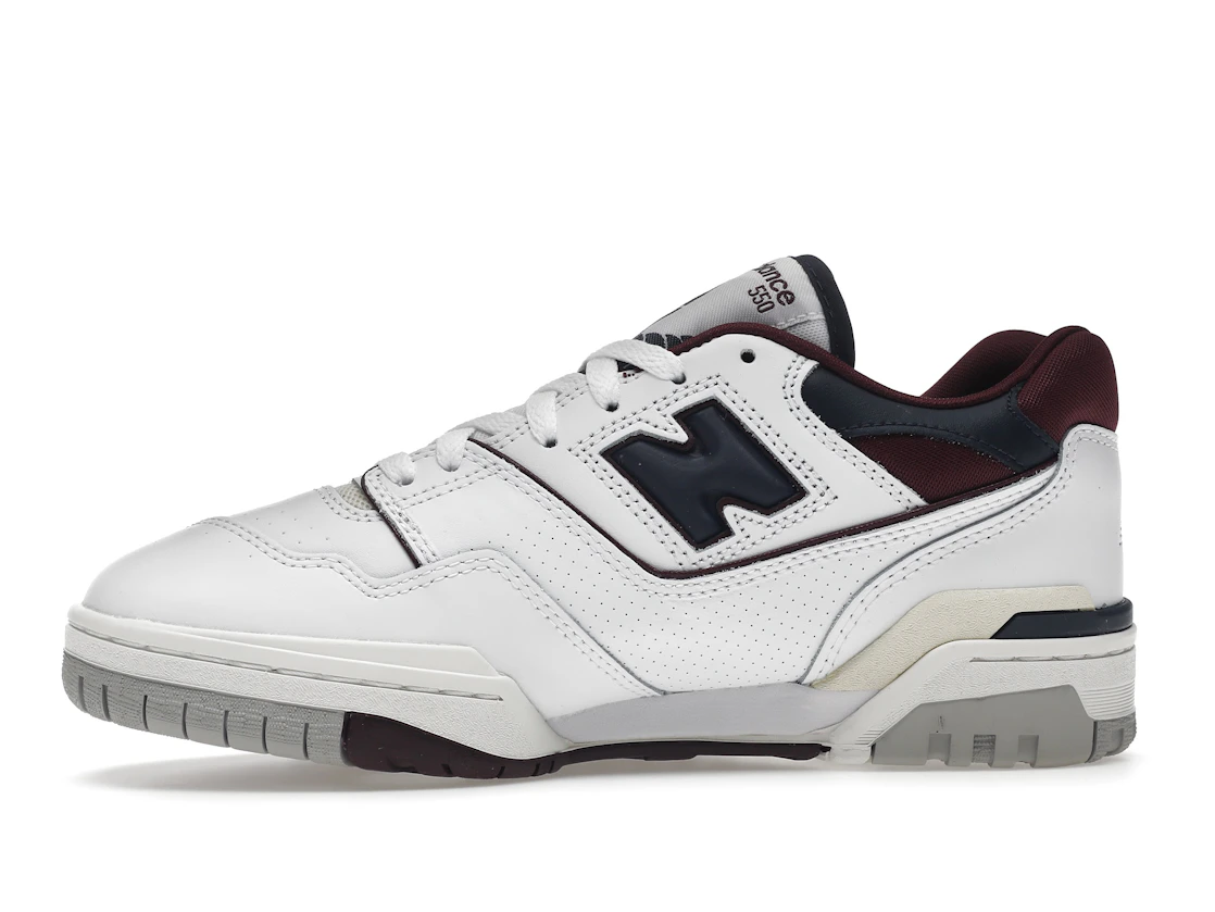 New Balance 550 White Navy NB Burgundy