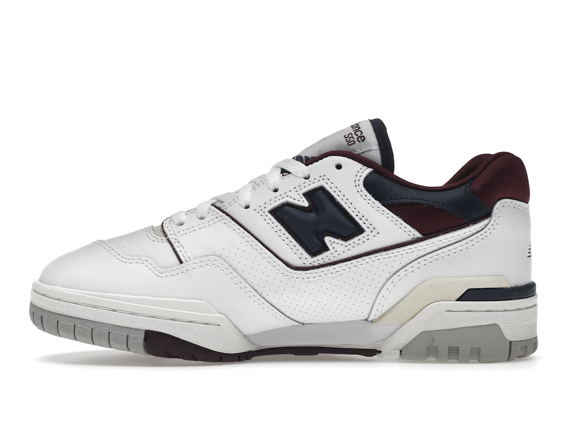 New Balance 550 White Navy NB Burgundy