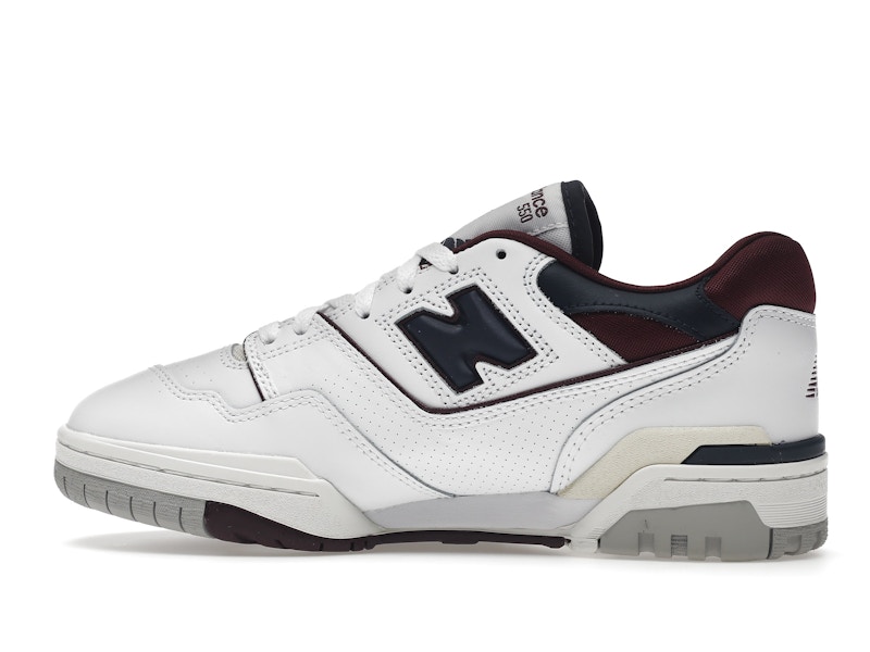 New Balance 550 White Navy NB Burgundy