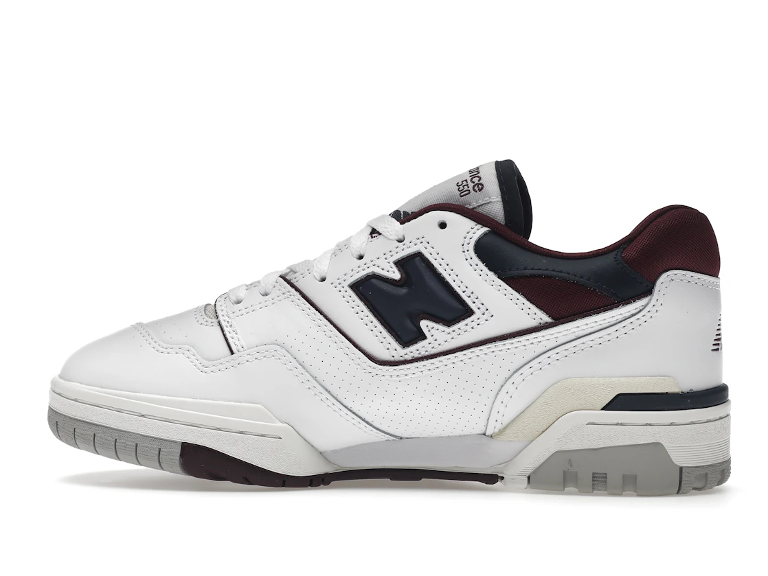 New Balance 550 White Navy NB Burgundy