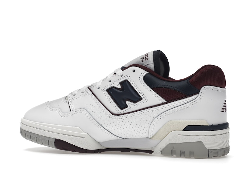 New Balance 550 White Navy NB Burgundy